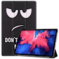 Miniatyrbild 1 av 5: Lenovo Tab P11 / P11 Plus - Tri-Fold Läder Fodral - Dont Touch Me