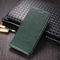 Miniatyrbild 5 av 5: Xiaomi Mi 11 - AZNS Läder Flip Fodral - Grön Green Grön