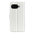 Miniatyrbild 6 av 6: Google Pixel 9a Fodral Litchi Läder Vit