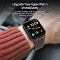 Miniatyrbild 4 av 6: Apple Watch 38/40/41 mm Klockarmband Äkta Läder Mörk Brun