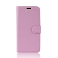 Miniatyrbild 2 av 5: Samsung Galaxy J4 Plus - Litchi Plånboksfodral - Ljus Rosa LightPink Ljus Rosa