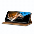 Miniatyrbild 2 av 6: LC.IMEEKE Galaxy S24 Plus Fodral Flip Läder Brun