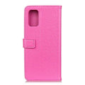 Miniatyrbild 2 av 5: OnePlus 8T / 8T+ - Litchi Läder Fodral - Rosa Pink Rosa