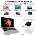 Miniatyrbild 5 av 6: Vikbart Laptop Stativ, Justerbar Höjd Svart