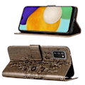 Miniatyrbild 3 av 6: Samsung Galaxy A03s Fodral Tryckt Butterfly Grå