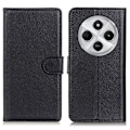 Miniatyrbild 1 av 6: Xiaomi Redmi 14C Fodral Litchi Läder Svart