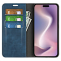 Miniatyrbild 2 av 6: iPhone 16 Pro Fodral Flip Läder Blå