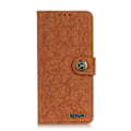 Miniatyrbild 2 av 5: Samsung Galaxy A02s - KHAZNEH Retro Split Läder Fodral - Brun Brown Brun