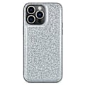 Miniatyrbild 3 av 5: DG.MING iPhone 12 / 12 Pro Skal Läder Glitter Silver