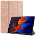 Miniatyrbild 1 av 6: Samsung Galaxy Tab S7 Plus / Tab S8 Plus Tri-Fold Fodral Pennhållare Roséguld