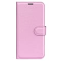 Miniatyrbild 5 av 6: Google Pixel 8 Pro Fodral Litchi Textur Ljus Rosa