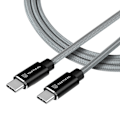 Miniatyrbild 1 av 4: Tactical 2m 100W 5A USB-C/USB-C Laddkabel Nylon Grå