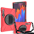 Miniatyrbild 1 av 6: Galaxy Tab S8 / Tab S7 Skal 360° Hybrid Kickstand Med Strap