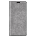 Miniatyrbild 5 av 6: iPhone 16 Pro Fodral Flip Läder Grå