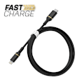 Miniatyrbild 2 av 4: OtterBox Standard 1m MFi PD Lightning - USB-C Kabel Svart