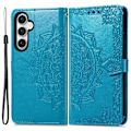 Miniatyrbild 1 av 5: Samsung Galaxy S23 FE Fodral Mandala Blossom Blå