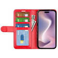 Miniatyrbild 2 av 6: iPhone 16 Pro Max Fodral Läder Röd