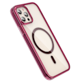 Miniatyrbild 3 av 3: ColorPop iPhone 12 Pro Max Skal CH MagSafe Transparent/Röd