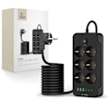 Miniatyrbild 1 av 6: Tech-Protect 2 m Förgreningsdosa Med USB-C/USB-A Svart