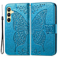 Miniatyrbild 1 av 5: Samsung Galaxy S24 Plus Fodral Big Butterfly Blå