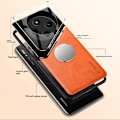 Miniatyrbild 3 av 6: Xiaomi Redmi 14C Skal Med Inbyggd Magnetplatta Läder Orange