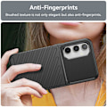 Miniatyrbild 6 av 6: Samsung Galaxy S23 FE Skal Twill Textur Svart