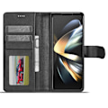Miniatyrbild 2 av 6: LC.IMEEKE Galaxy Z Fold 5 Fodral Läder Svart