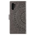Miniatyrbild 3 av 5: Samsung Galaxy A32 5G - Mandala Läder Fodral - Grå Grey Grå