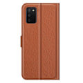 Miniatyrbild 3 av 6: Samsung Galaxy A03s Fodral Litchi Läder Brun