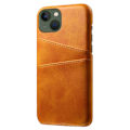 Miniatyrbild 2 av 4: iPhone 15 Plus Skal Läder Med 2 Kortfack Orange