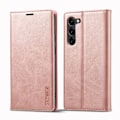 Miniatyrbild 1 av 6: LC.IMEEKE Galaxy S24 Fodral Flip Läder Roséguld