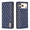 BINFEN iPhone 17 Pro Max Fodral Diamond Flip Läder Blå