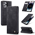 Miniatyrbild 1 av 6: CASEME iPhone 14 Pro Fodral Retro Flip Svart