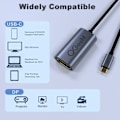 Miniatyrbild 5 av 6: USB-C Thunderbolt3 till DisplayPort Hona Adapter 4K 60Hz Blå