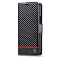 Miniatyrbild 5 av 6: LC.IMEEKE Galaxy Z Fold 6 Fodral Kolfiber Textur Svart