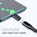 Miniatyrbild 3 av 6: Mcdodo MicroUSB Hona - USB-C Hane Adapter Svart
