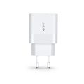 Miniatyrbild 2 av 6: Tech-Protect 30W PD/QC USB-C / USB-A Väggladdare Vit