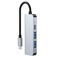 Miniatyrbild 3 av 6: Tech-Protect 4in1 USB-C Hub USB-A / HDMI / USB-C Grå