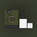 Miniatyrbild 2 av 2: HOFI iPhone 15 / 15 Plus Linsskydd AluCam Pro+ Svart