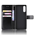 Miniatyrbild 6 av 10: Sony Xperia 10 II - Crazy Horse Plånboksfodral - Svart Black Svart