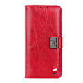 Miniatyrbild 2 av 5: OnePlus 9 - KHAZNEH Tri-Color Läder Fodral - Röd Red Röd