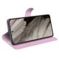 Miniatyrbild 3 av 6: Google Pixel 8 Pro Fodral Litchi Textur Ljus Rosa