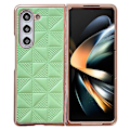 Miniatyrbild 1 av 6: Galaxy Z Fold 6 Skal Läder Grön