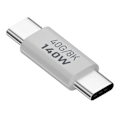 Miniatyrbild 1 av 4: 140W USB 3.1 USB-C Hane till USB-C Hane Adapter 8K 40Gbps Vit
