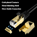 Miniatyrbild 4 av 6: 1.5m Cat8 40Gbps RJ45 UTP Nätverkskabel Svart