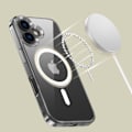 Miniatyrbild 5 av 5: Tech-Protect iPhone 16 Skal MagSafe FlexAir Hybrid Transparent
