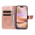 Miniatyrbild 3 av 6: iPhone 16 Plus Fodral Med Fjäril Tryck Roséguld