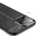 Miniatyrbild 5 av 6: iPhone 13 Pro Max - Litchi Textur Skal - Svart