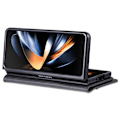 Miniatyrbild 4 av 6: AZNS Galaxy Z Fold 5 Fodral PU-Läder Svart