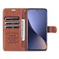 Miniatyrbild 5 av 6: AZNS Xiaomi 12 Fodral Läder Brun